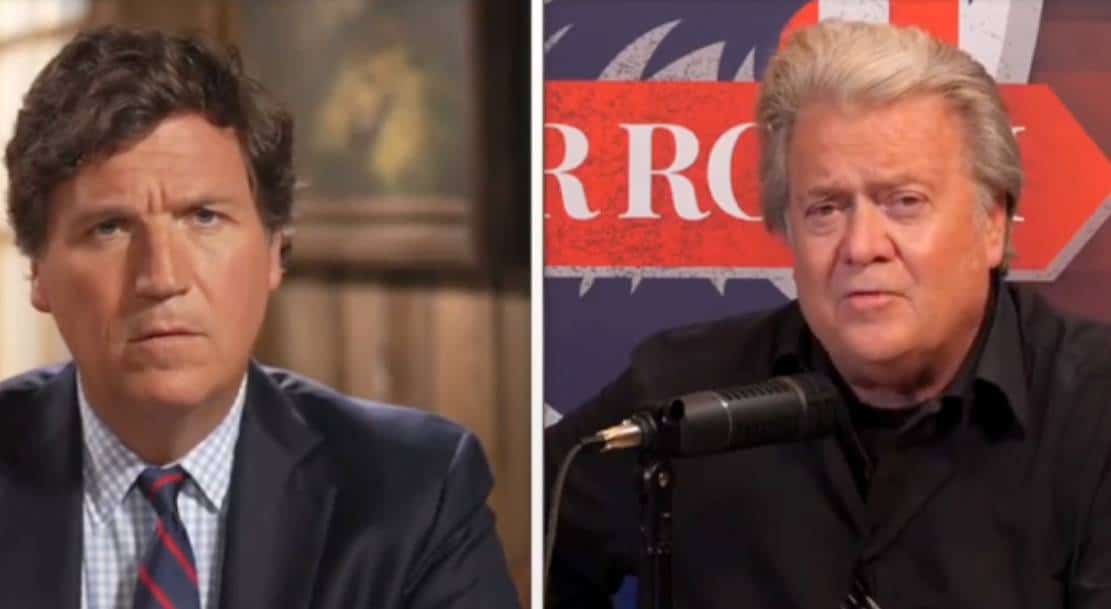 ‏"חבית נפץ": סטיבן באנון מזהיר את טאקר קרלסון ממשבר ההגירה באירלנד לאחר פיגוע הדקירה והמהומות נגד מהגרים