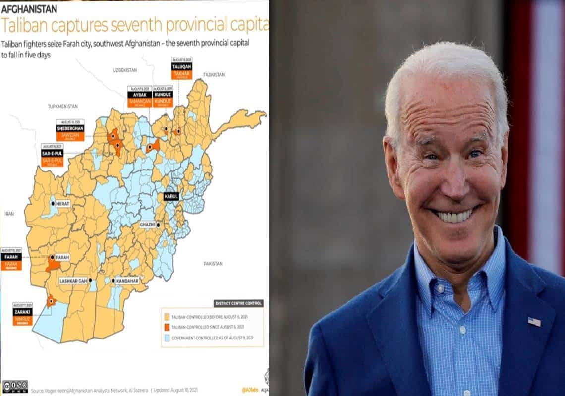 השפלה מוחלטת לאמריקה: הטליבאן השתלט בחודש אחד על 65% מאפגניסטן, הפנטגון: "אין מה לעשות", קאבול הבאה בתור