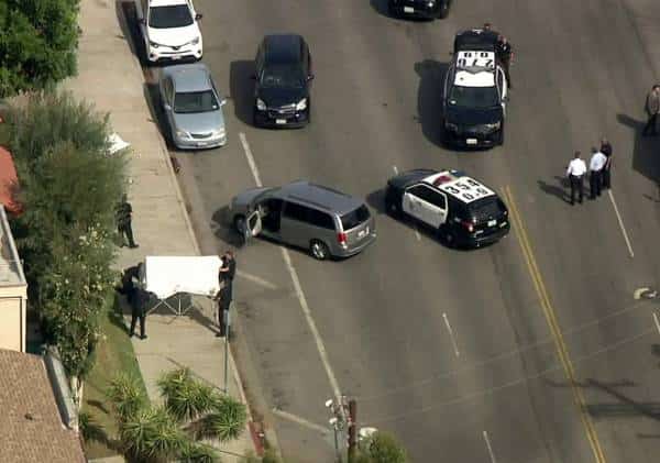 חשוד ברצח נורה למוות ע"י המשטרה בוואלי לוס אנג'לס