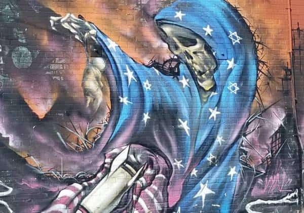 "מעשה מביש של אנטישמיות": קריאות להסיר ציור קיר ממרכז העיר לוס אנג'לס