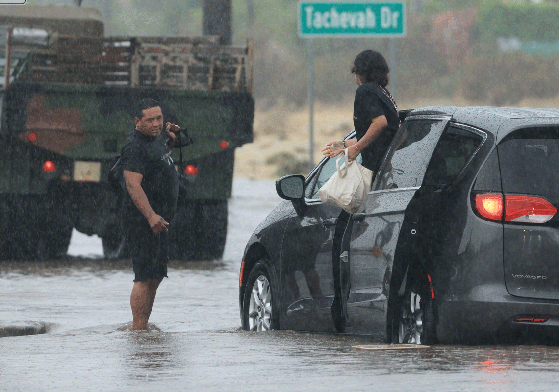 אחרי הקור העז מגיעים הגשמים: סופה סוערת צפוייה להכות בדרום קליפורניה במהלך הסופ"ש 