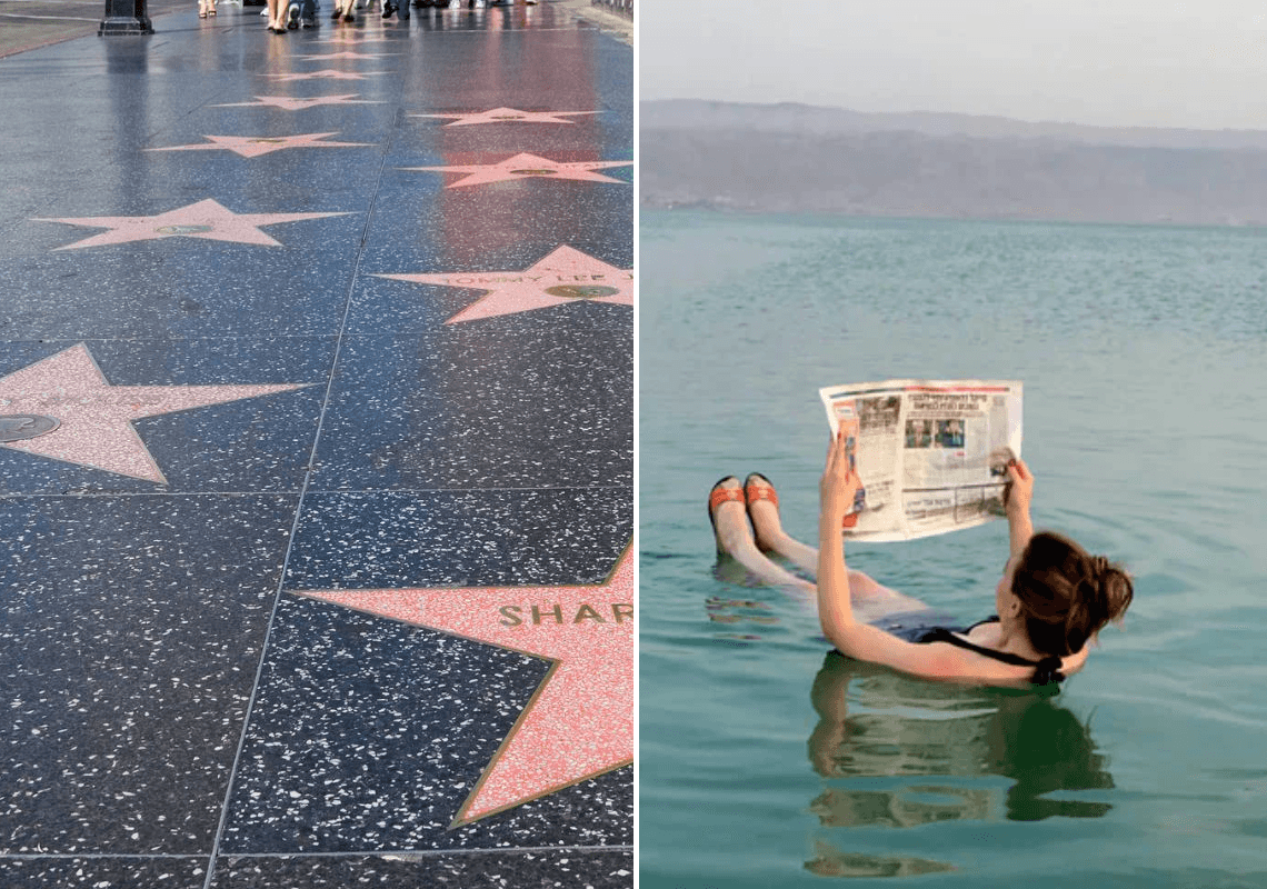 שדרת הכוכבים בהוליווד וים המלח: אלו הם אתרי התיירות המאכזבים בעולם