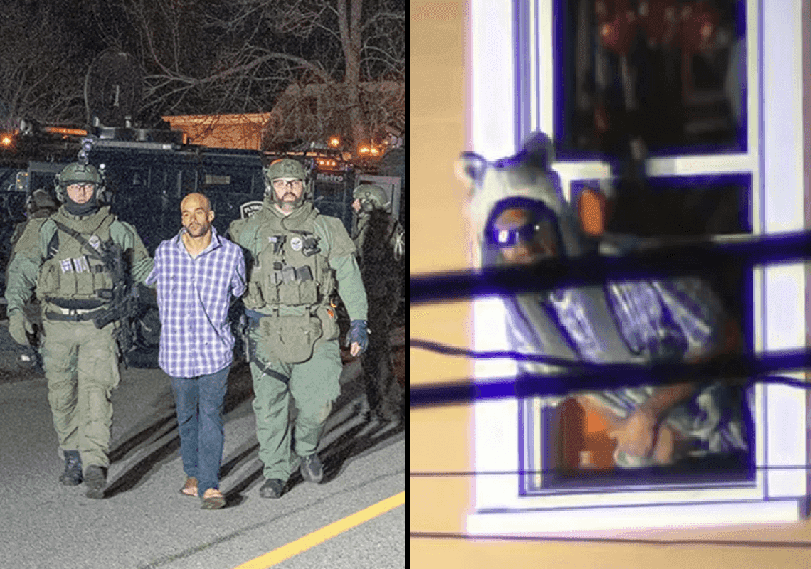 דרמה במסצ'וסטס: גבר התבצר בביתו עם ילדיו הקטנים - אחרי שהסתער על תחנת משטרה עם מסור חשמלי 