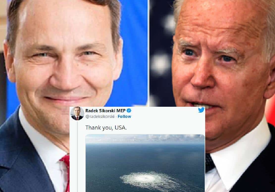 שר הביטחון הפולני לשעבר- "ארה"ב פוצצה את צינור הגז בים הבלטי - לא רוסיה"