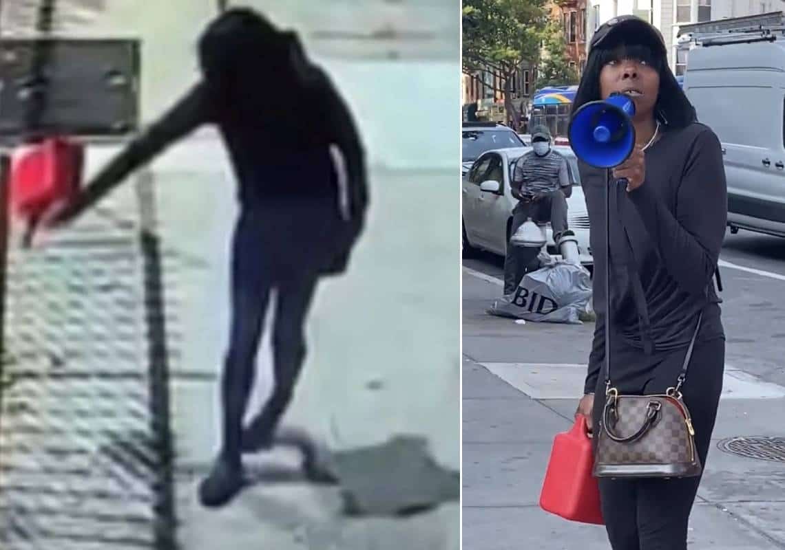 פשע שנאה בלב ניו יורק: אישה תועדה במהלך ניסיון להצית ישיבה בברוקלין