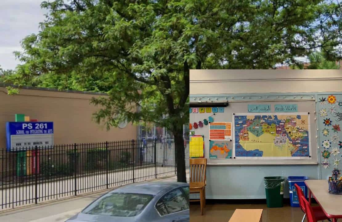 'מחיקה יהודית': בית הספר הציבורי בברוקלין משמיט את ישראל ממפת הכיתה במימון קטאר, מכנה אותה פלסטין