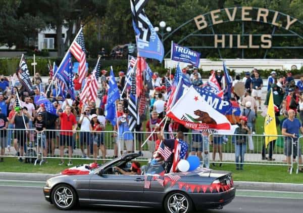 עימותים אלימים בבוורלי הילס בין תומכי טראמפ למפגינים