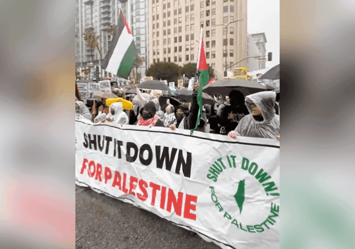 פרו-פלסטינים ניסו לחסום את הכניסה לטקס פרסי הגראמי