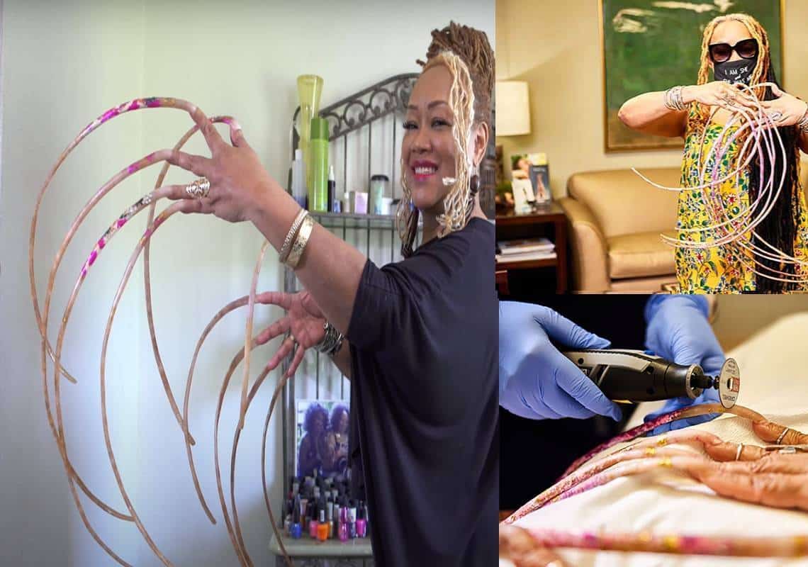 "חתכה": האישה עם הציפורניים הארוכות בעולם 'חותכת' - ולא תאמינו מה הולכים לעשות איתן