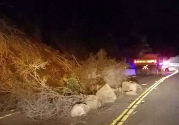 לוס אנג'לס: כביש טופנגה נסגר לתנועה בשל מפולת סלעים
