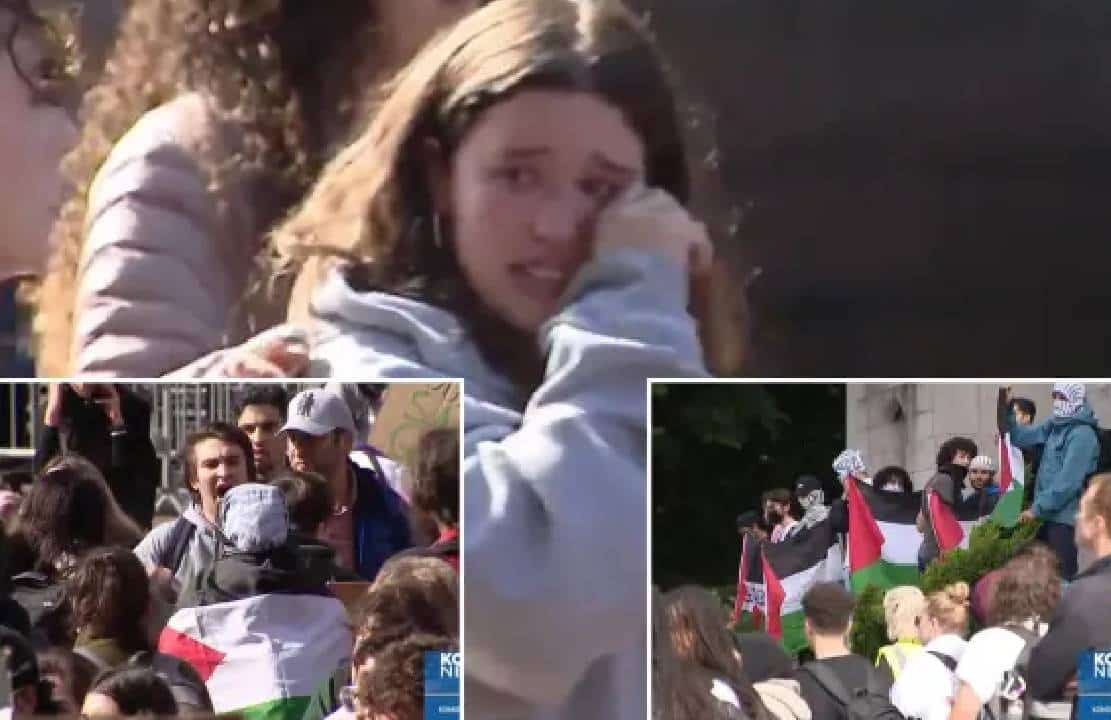 ‏"הם רוצים שיהרגו אותנו‏‏": ‏‏סטודנטים יהודים בדמעות בעצרת "ההתנגדות" הפלסטינית באוניברסיטת וושינגטון ‏