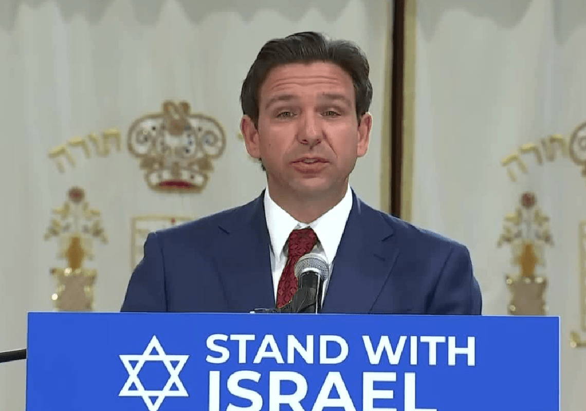 דה-סנטיס מזכיר לאמריקאים: 'לאוקראינה יש את אירופה – לישראל יש רק אותנו'