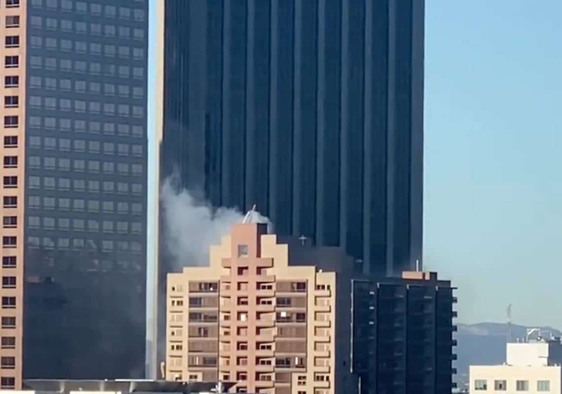 שריפה פרצה ברב-קומות במרכז העיר לוס אנג'לס