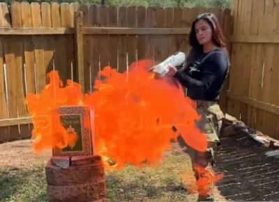 סערה עולמית: מועמדת רפובליקנית מטקסס שרפה קוראן ואיימה למחוק את האסלאם