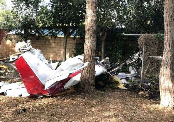 לוס אנג'לס: שני הרוגים בהתרסקות מטוס קטן בהרכבה ביתית שהתרסק סמוך לבתי תושבים