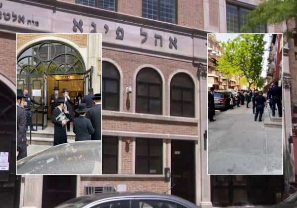 המתיחות נמשכת: משטרת ניו יורק פשטה על מתפללים בבית כנסת