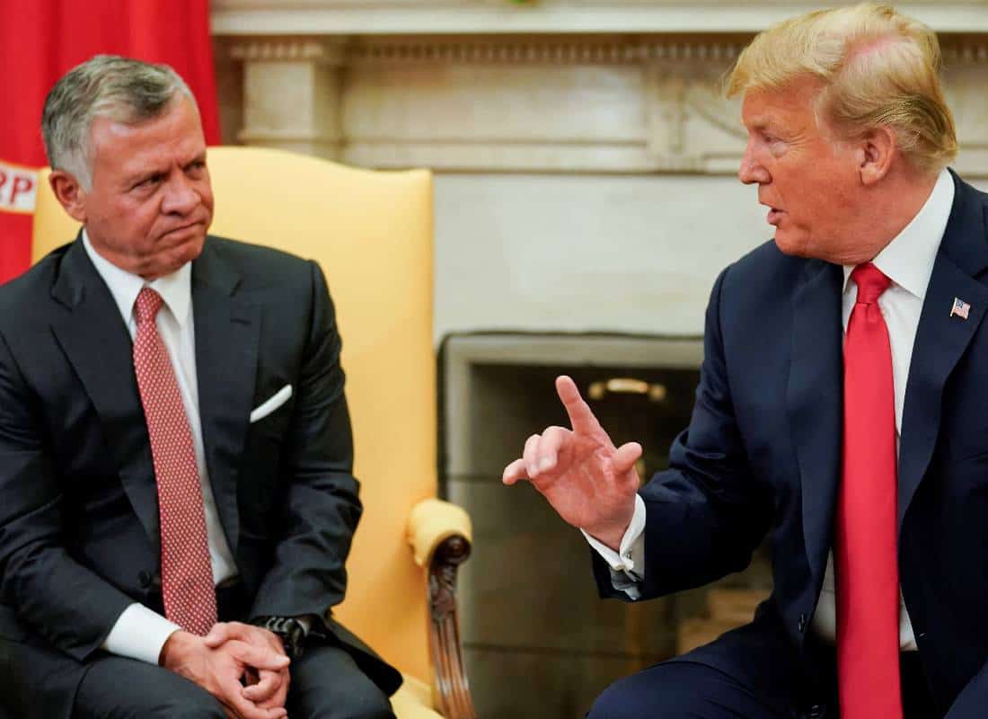 טראמפ מאיים על ירדן ומצרים: "קלטו את הפלסטינים או שנפסיק את הסיוע" 