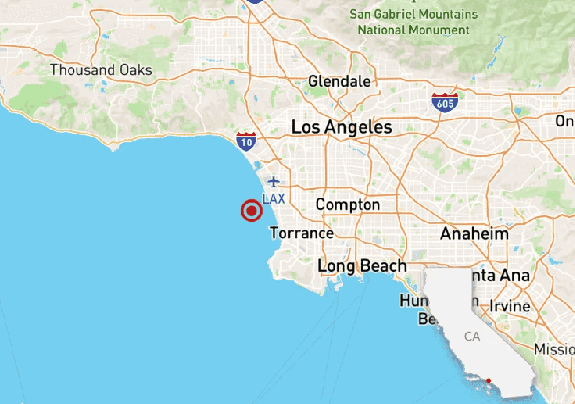 בפעם השנייה בתוך יממה: רעידת אדמה הורגשה באזור לוס אנג'לס