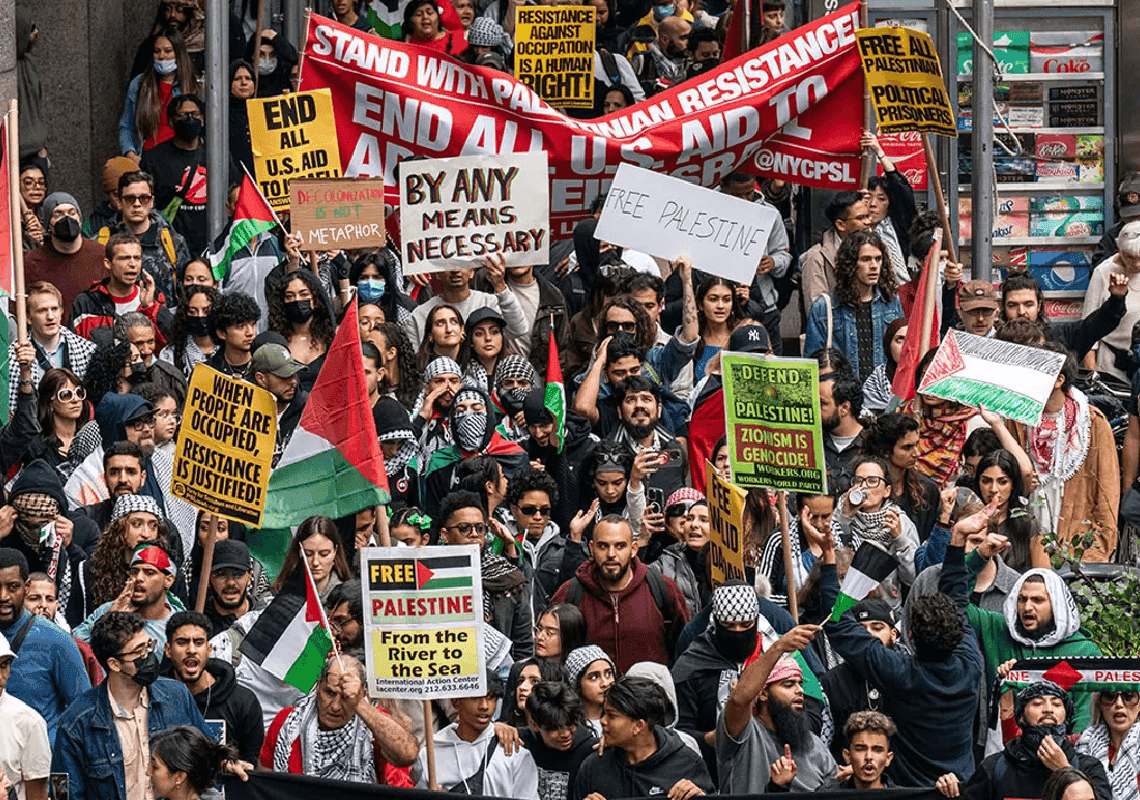 מטרת העל של ההפגנות הפרו-פלסטיניות: לערער את היציבות של ארה"ב