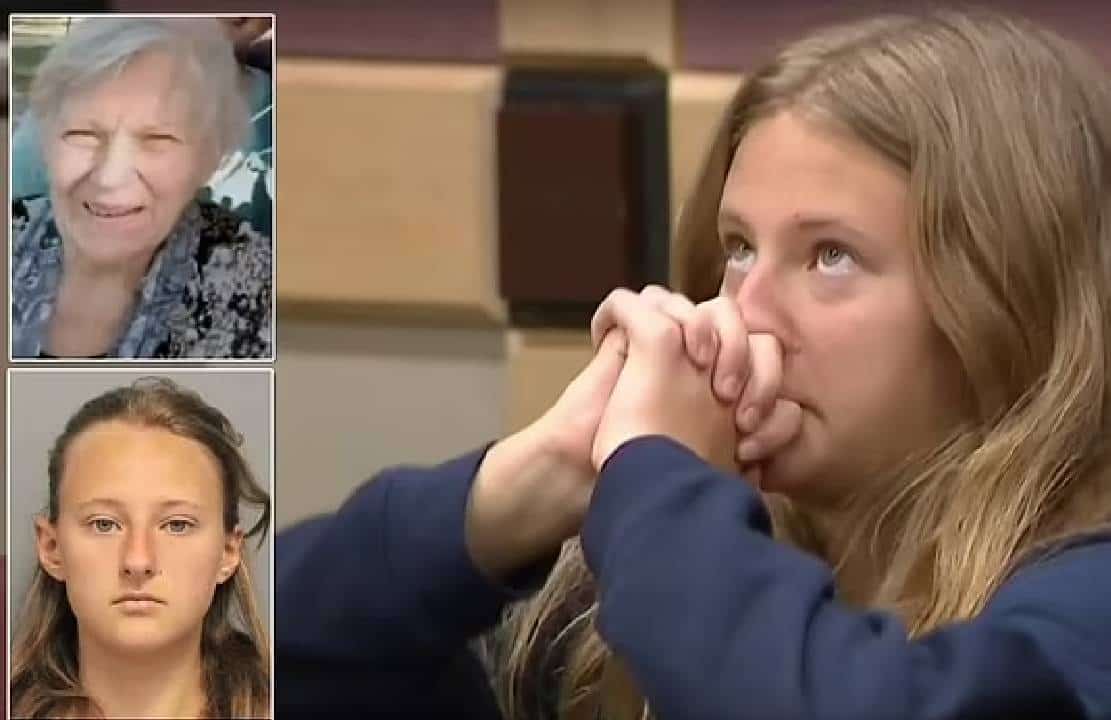 פלורידה: "רוצחת הבייבי-פייס" בת ה-14 החשודה ברצח סבתה נצפתה 'מתפללת' רגע לפני המפגש עם השופט