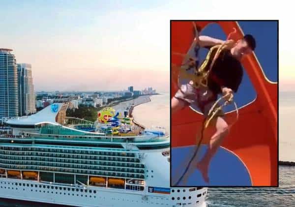 חופשת הקרוז הפכה לסיוט: קופץ בנג'י גילה באוויר שהחבל קרוע‎‎