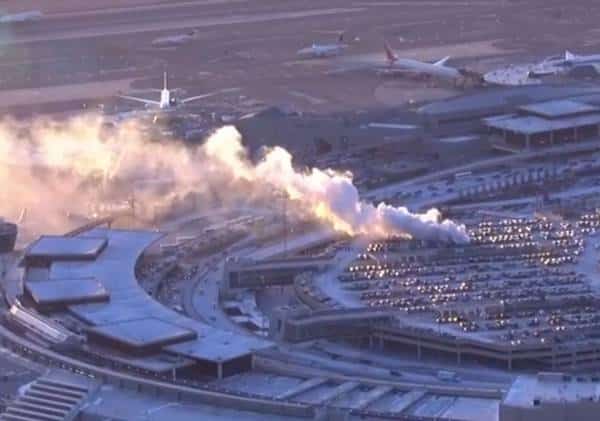 שריפה פרצה בחניון נמה"ת ניוארק