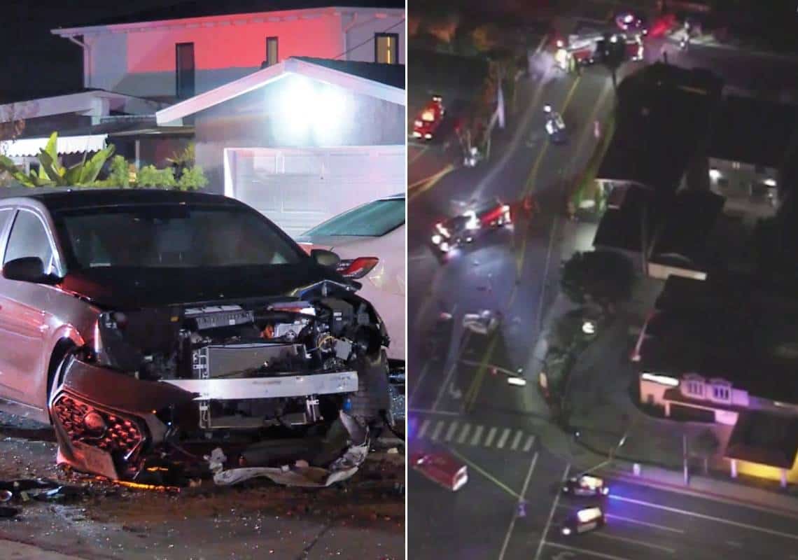 מחוז לוס אנג'לס: 3 הרוגים בתאונת דרכים בין ארבעה כלי רכב