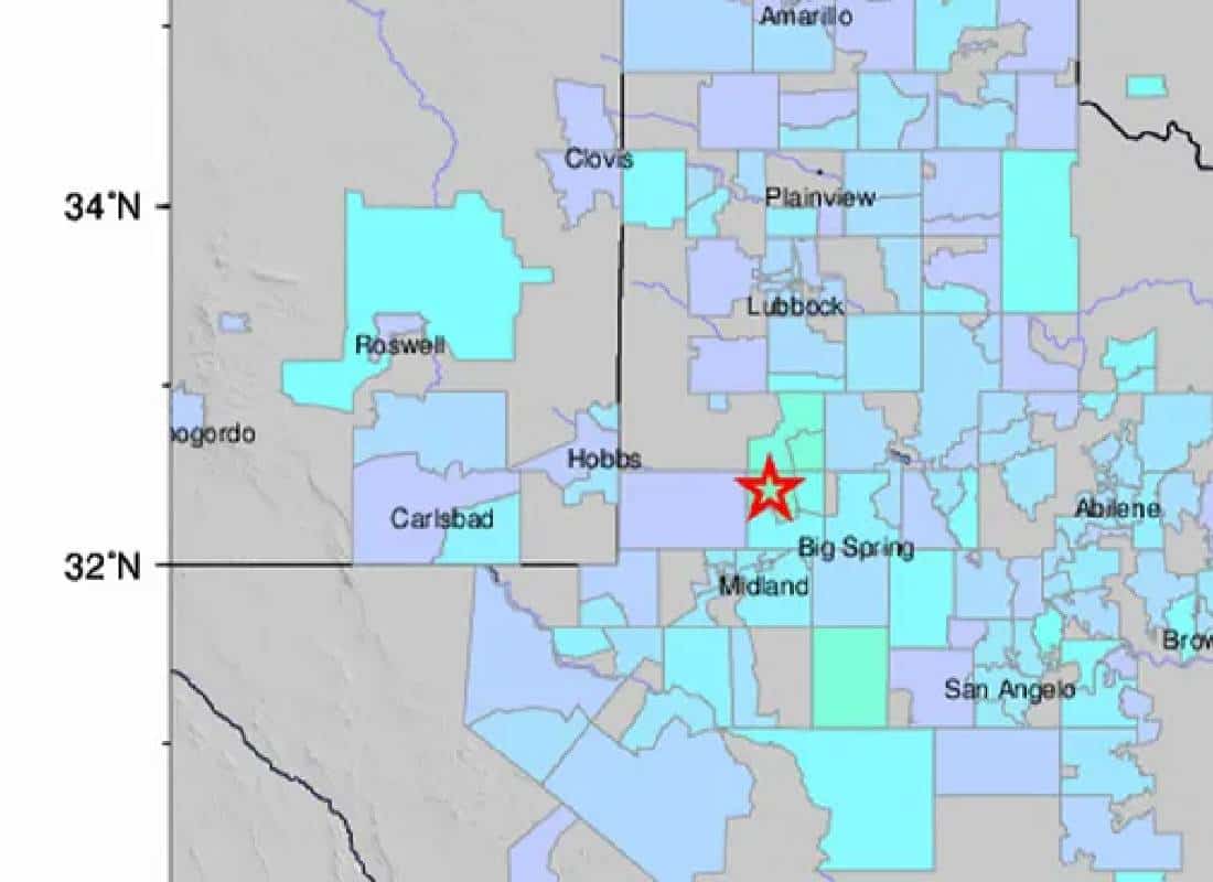 טקסס חוותה את אחת מרעידות האדמה הגדולות ביותר בהיסטוריה של המדינה