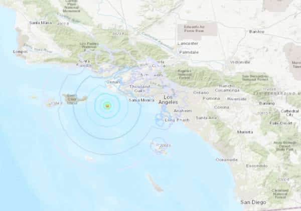 במהלך הלילה: רעידת אדמה הורגשה ברחבי דרום קליפורניה