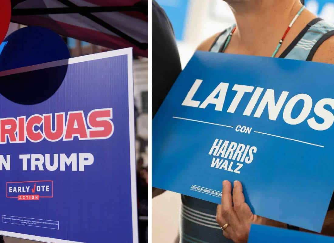 דרמה בקרב המצביעים הלטינים: הגברים עם טראמפ, הנשים עם האריס