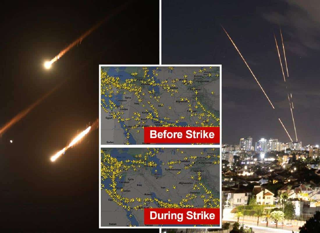 מפחיד: טילים אירניים סמוך למטוס בריטיש איירווייז