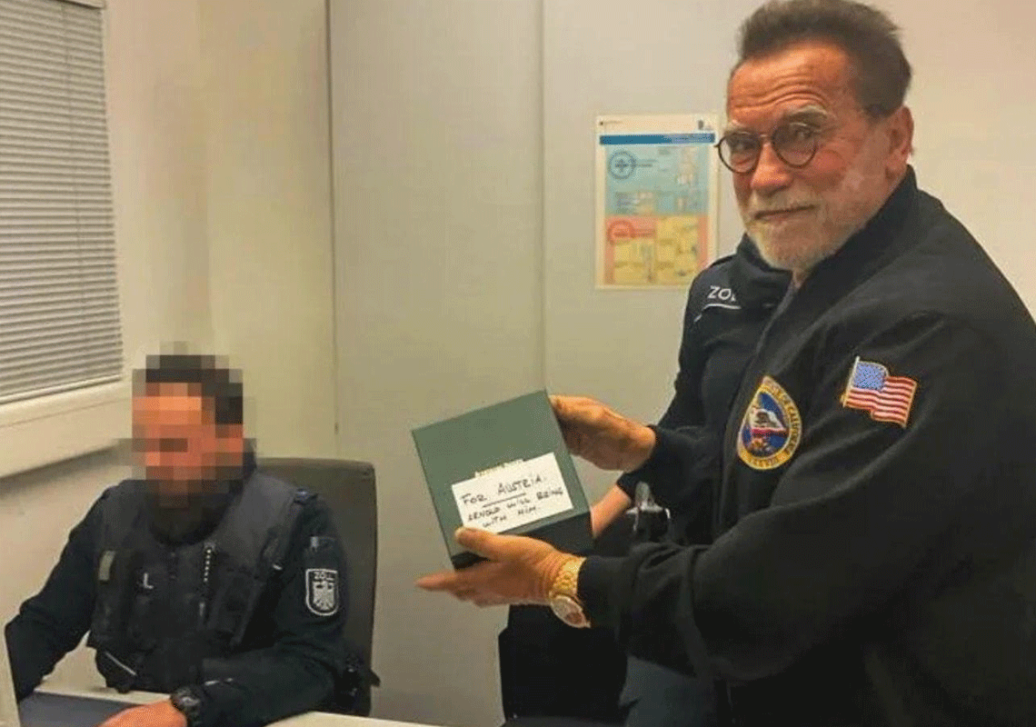 שעון היוקרה שסיבך את מושל קליפורניה לשעבר: ארנולד שוורצנגר עוכב במכס במשך שעות בשדה תעופה בגרמניה