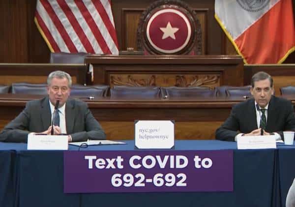 ראש עיריית ניו יורק: "שוקלים להכריז על סגר, התושבים צריכים להיערך"