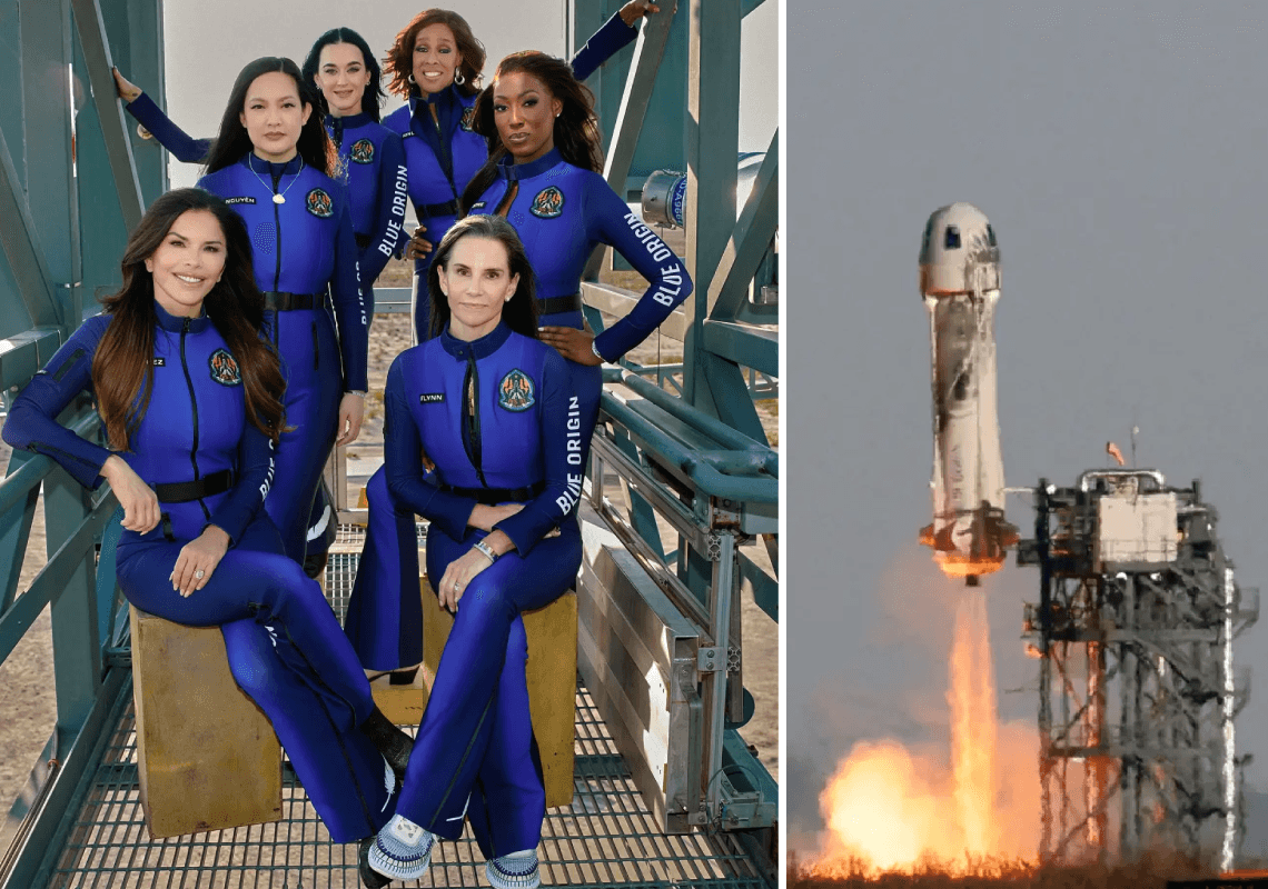 היום זה קורה: קייטי פרי, לורן סנצ'ז ו-4 נשים נוספות טסות לחלל 