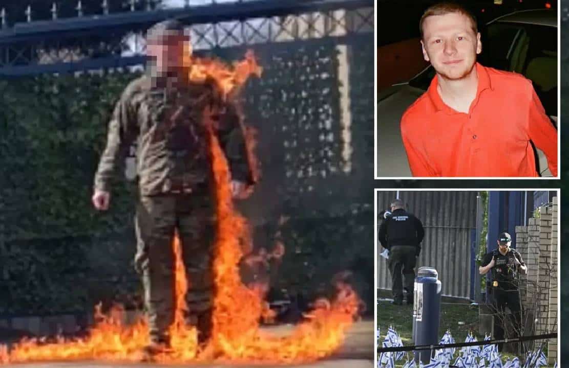 מת מפצעיו איש חיל האוויר האמריקאי שהצית את עצמו מול שגרירות ישראל בוושינגטון וצעק 'שחררו את פלסטין'