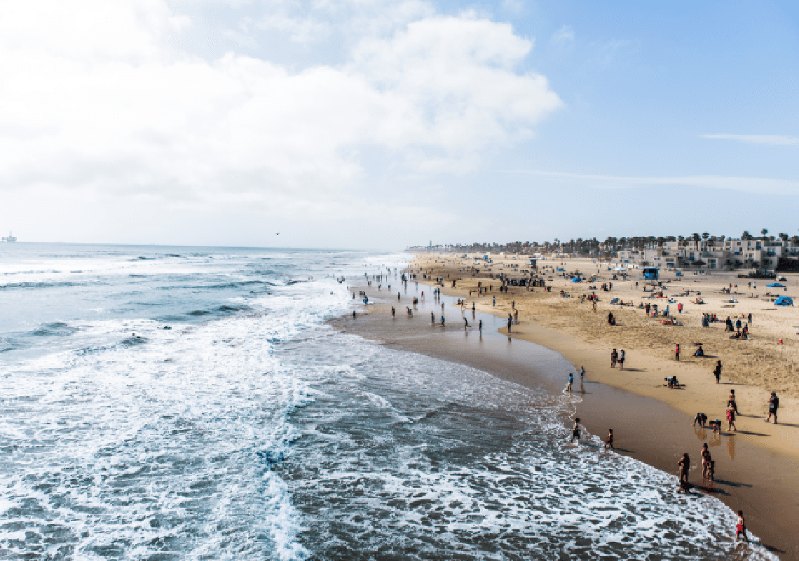 תקרית חריגה בקליפורניה: גבר חמוש נורה ונהרג בהנטינגטון ביץ'