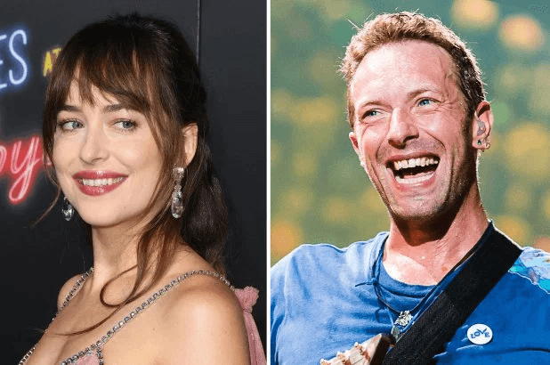 דקוטה ג'ונסון "מאושרת מאד" לצאת עם כריס מרטין