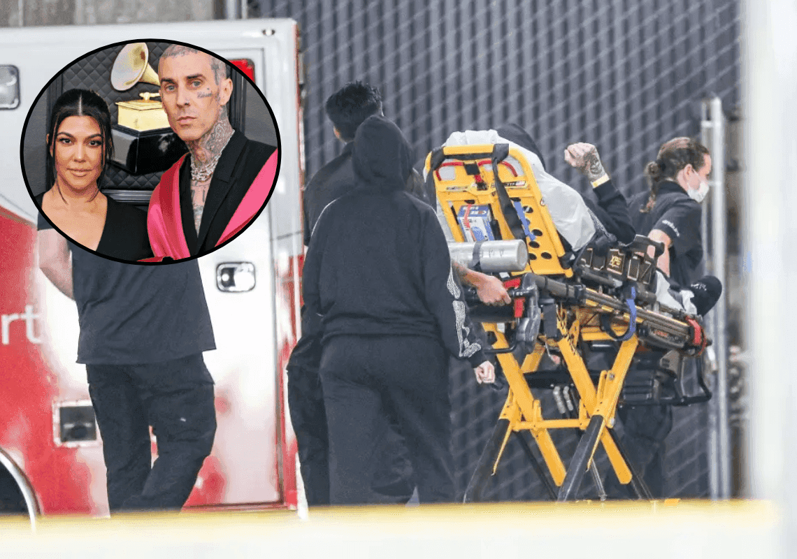 כשקורטני קרדשיאן לצידו: טראוויס בארקר הובהל לבית החולים ואושפז