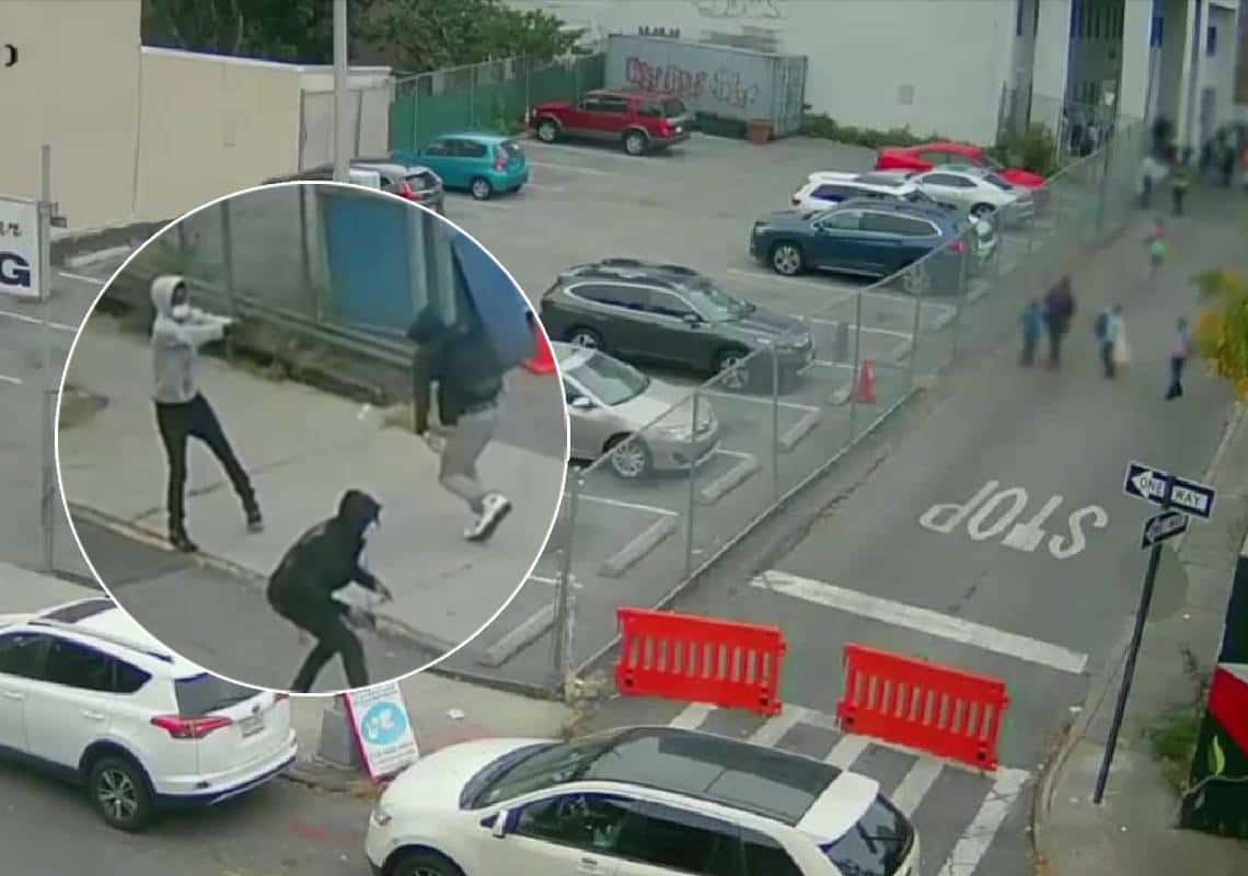 סכנת חיים ברחובות ניו יורק: קרב יריות תועד מחוץ לבית ספר בעיר