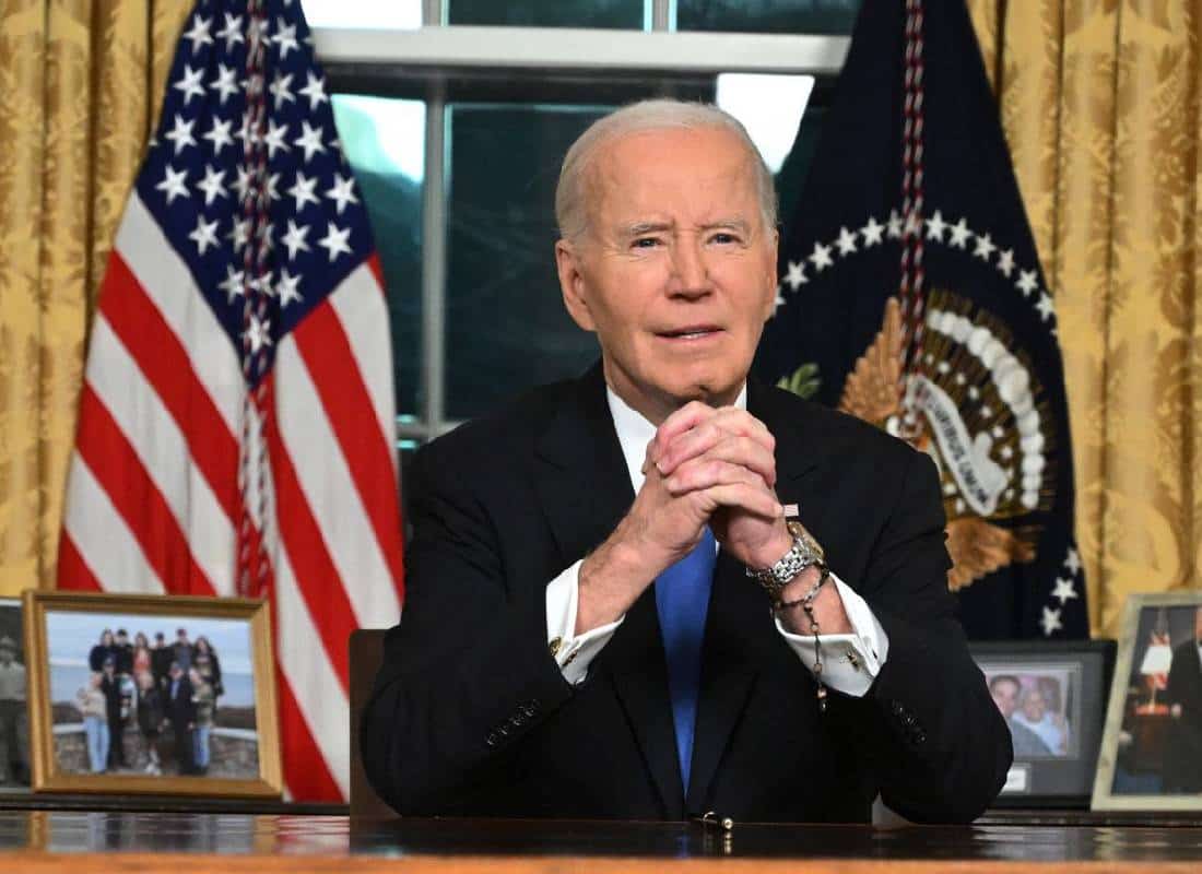 "הדמוקרטיה בסכנה": ביידן מזהיר מפני "שלטון אוליגרכים" בנאום הפרידה מהאומה