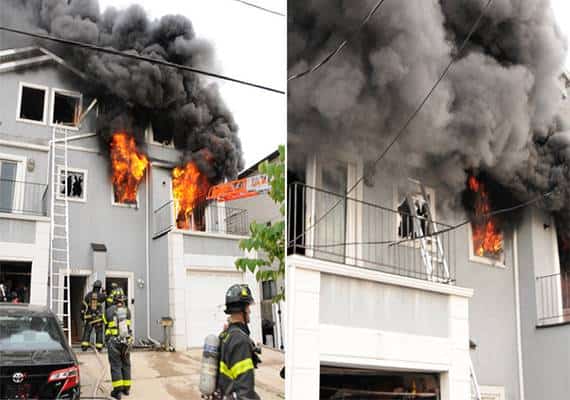 ילד שיחק באש והביא לדליקת ענק בסטטן איילנד
