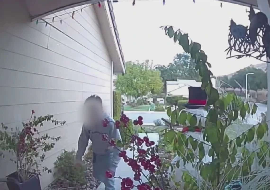 "בושה שזה קורה אצלנו": נער תועד כשהוא גונב חבילות מבתים בדרום קליפורניה