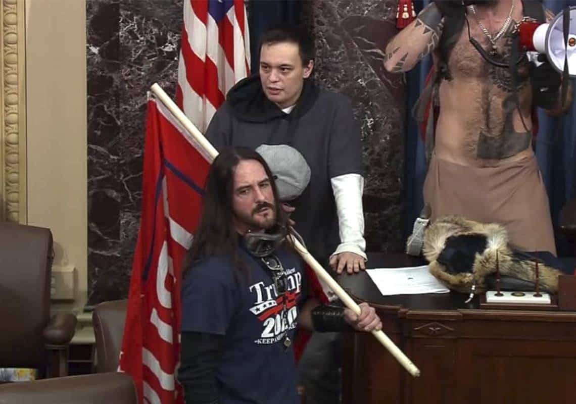 ענישה תקדימית: מאסר בפועל לאחד מהפורצים לגבעת הקפיטול