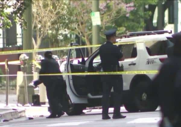 נמנע אסון כבד? שוטרים ירו בחשוד עם שוטגאן בדאונטאון לוס אנג'לס