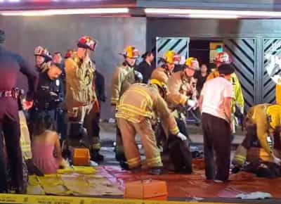 שלושים נפגעים בתאונת דריסה המונית: הקהל הוציא את הנהג מהרכב החל להכותו ולירות בו