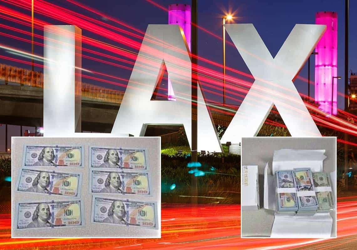לוס אנג'לס: סוכל ניסיון להבריח יותר מ-100 אלף דולר בשטרות מזויפים