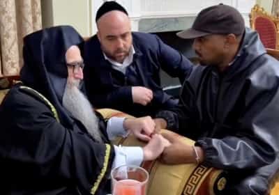 קניה ווסט נפגש עם הרב פינטו: לוקח אחריות על האנטישמיות 