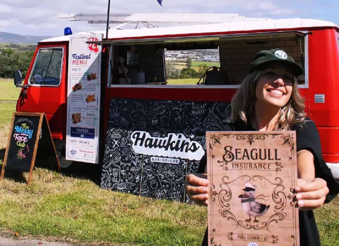 פוד טראק מציע ביטוח במקרה והאוכל ייגנב על ידי ציפורים 