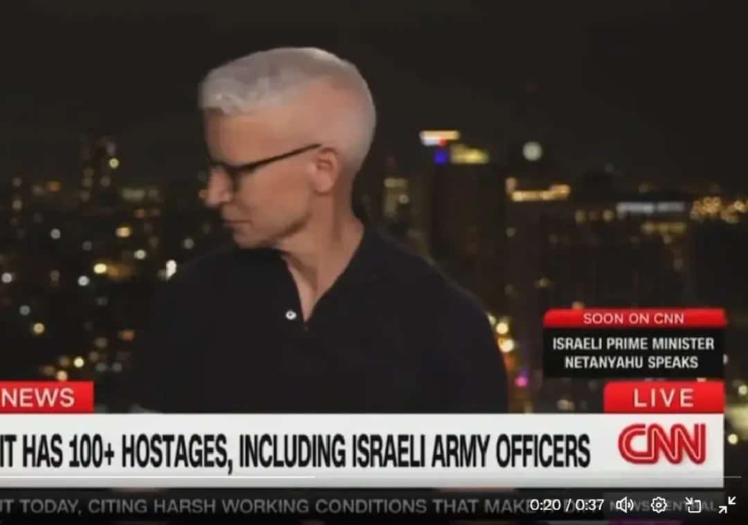 מגיש CNN פרץ בבכי במהלך ריאיון עם ישראלית שמשפחתה נחטפה