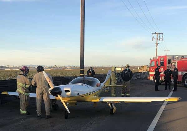 מטוס קל ביצע נחיתת חירום ברחובות דרום קליפורניה 